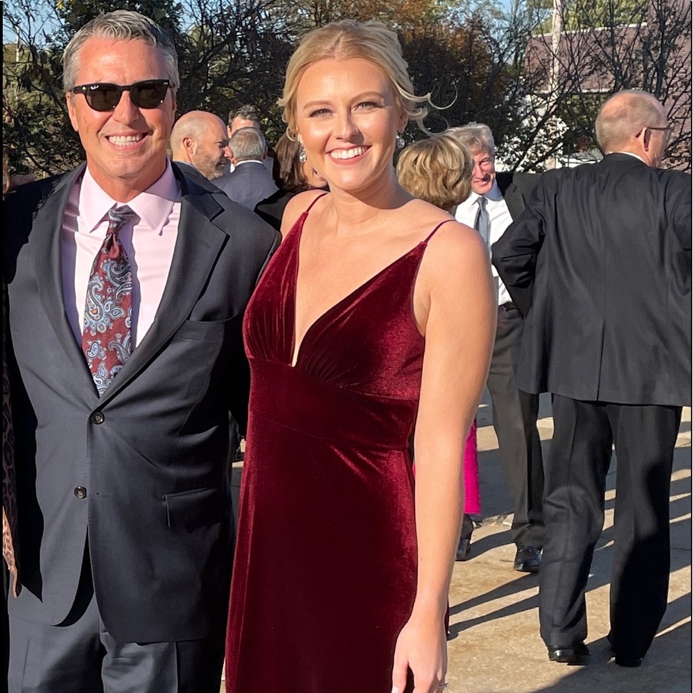 Jenny Yoo Madden DARK BERRY velvet bridesmaid dress, size 8